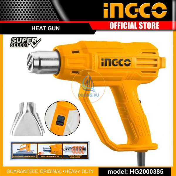 Máy Thổi Hơi Nóng Máy Khò Nhiệt 2000W INGCO HG200038