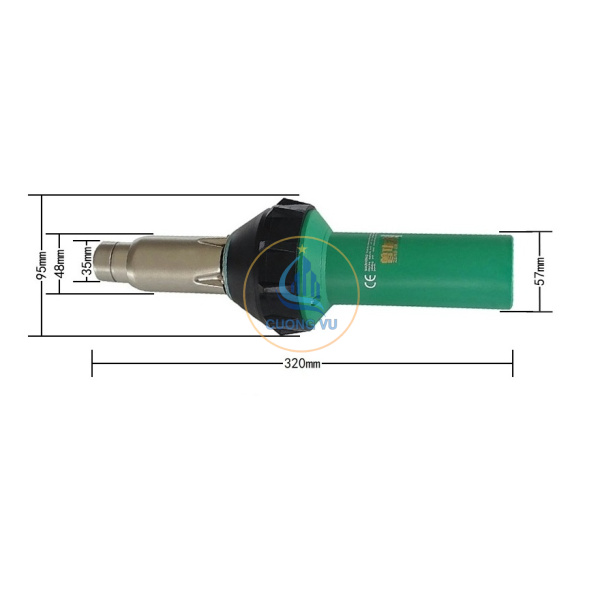 Máy Hàn Nhựa Cầm Tay 1600W 2000W 3400W ( Không Kèm Phụ Kiện )